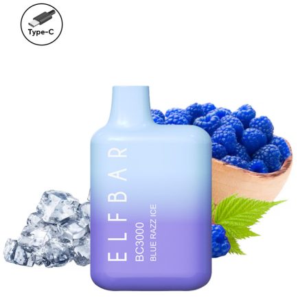 ELF BAR BC3000 - Blue Razz Ice 5% Sigaretta elettrica usa e getta - Ricaricabile