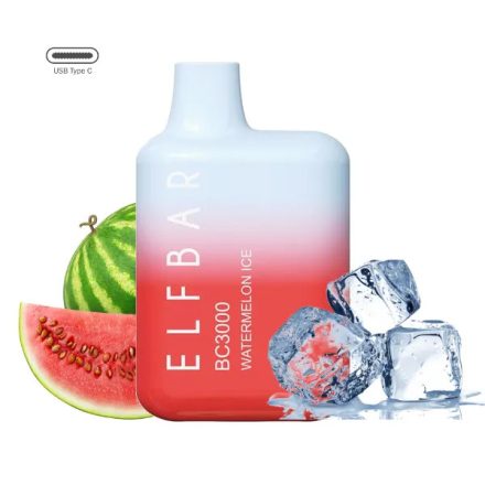 ELF BAR BC3000 - Watermelon Ice 5% Sigaretta elettrica usa e getta - Ricaricabile