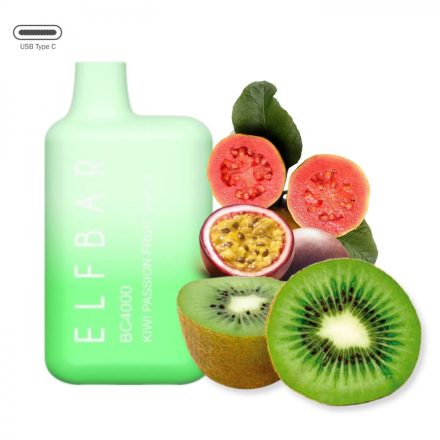 ELF BAR BC4000 - Kiwi Passionfruit Guava 5% Sigaretta elettrica usa e getta - Ricaricabile