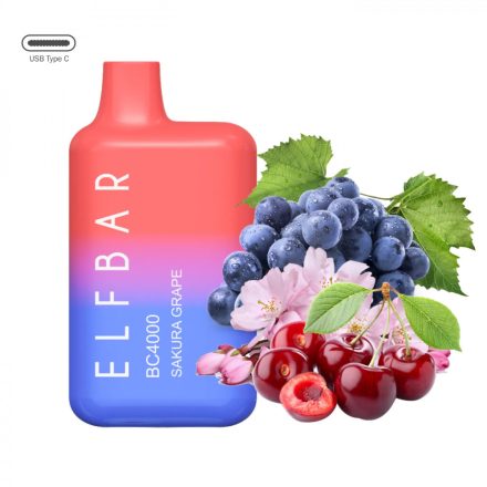 ELF BAR BC4000 - Sakura Grape 5% Sigaretta elettrica usa e getta - Ricaricabile