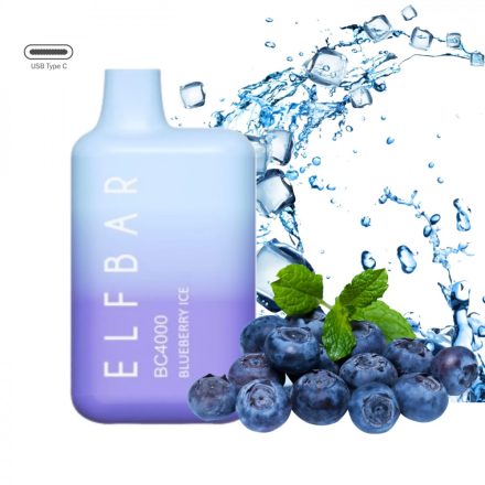 ELF BAR BC4000 - Blueberry Ice 5% Sigaretta elettrica usa e getta - Ricaricabile