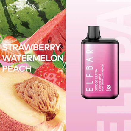 ELF BAR BC5000 Ultra - Strawberry Watermelon Peach 5% Sigaretta elettrica usa e getta - Ricaricabile