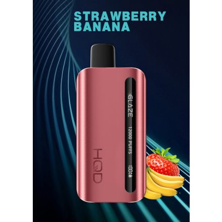 HQD Glaze 12000 - Strawberry Banana 5% - Rechargeable